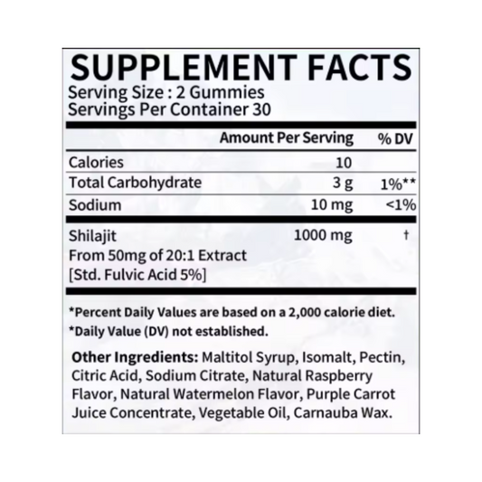 SHILAJIT 60 Gummies