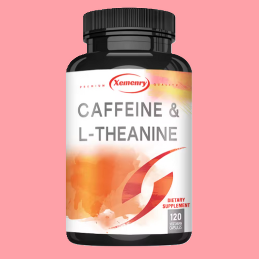 PURE CAFFEINE & L-THEANINE 120 Capsules